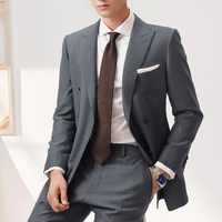 Costume élégant pour homme en laine, double boutonnage, Haute Couture italienne VBC, idéal pour les dîners et les mariages.