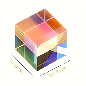 Prismes optiques de haute qualité cabines pyramidales expériences d'enseignement <span class=keywords><strong>polyèdres</strong></span> cubiques de prisme de couleur - Product Image 1