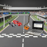 Système de chronométrage infrarouge Easylap Robitronic en plastique, 4 pièces, détecteur de tours précis pour voitures RC, minuteur pour voitures RC