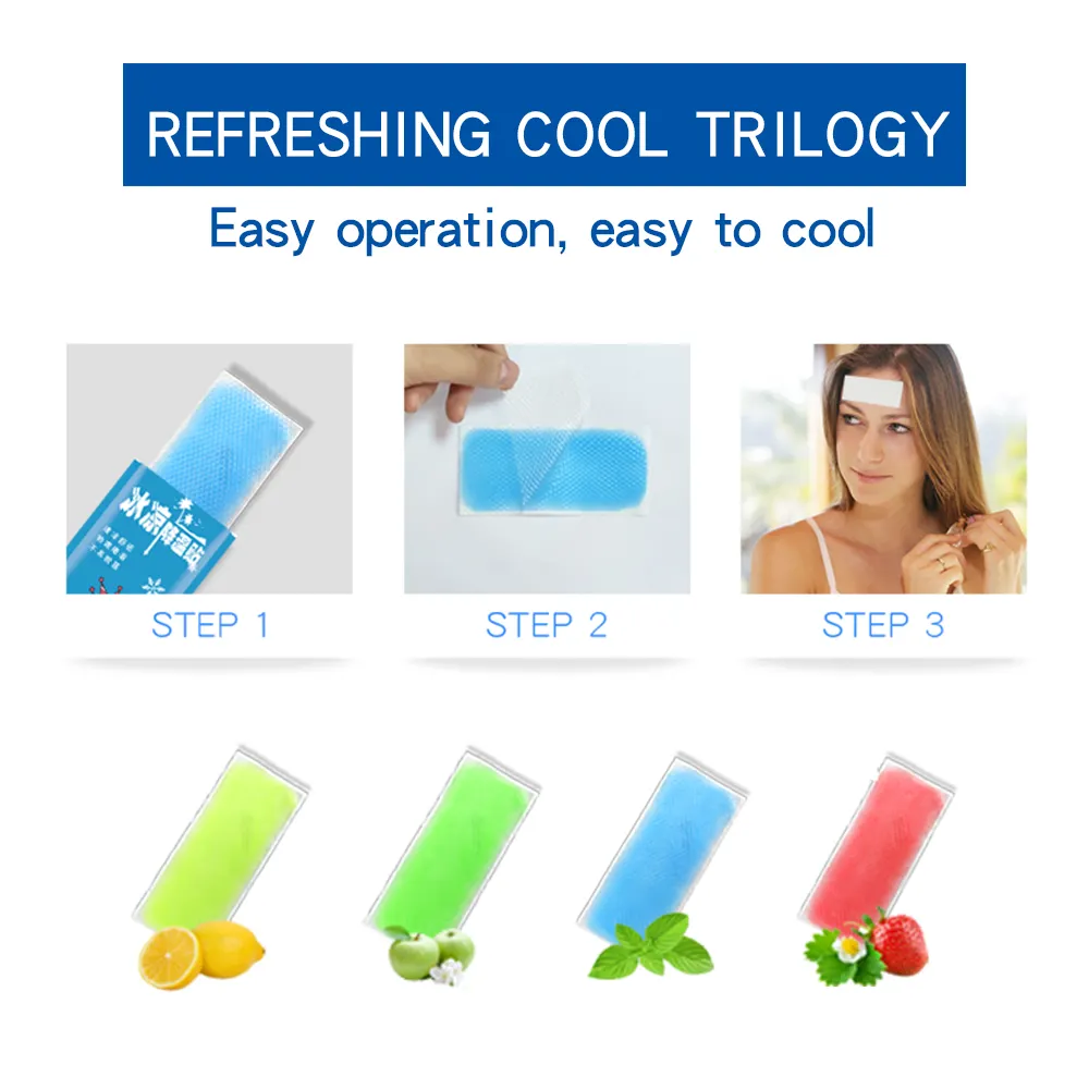 발열 냉각 젤 패치 접착제 아기/여름 핫 세일 발열 패치 냉각 패치 CE