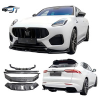 Accessoires de décoration en fibre de carbone pour Maserati Grecale M : Lame avant, jupes latérales, lame arrière, aileron supérieur et kit de carrosserie compact
