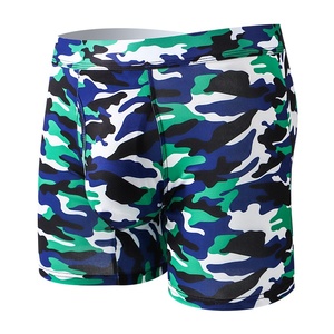 <strong>New</strong> Arrival Customized Loose Camouflage <strong>Boxer</strong> Shorts Breathable Knitted Polyester Casual with Pocket - Product Image 1