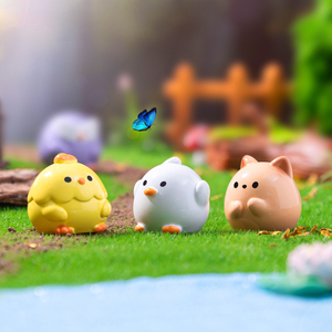 Vente en gros Mignon Rond Dudu Panda Capybara Petit Animal Micro Paysage Pièce Petit Ornement - Product Image 4