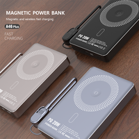 Meilleure vente 2025 Powerbank 3 en 1 15W Station de banque d'alimentation sans fil magnétique à charge rapide 10000 Mah pour téléphone écouteur montre