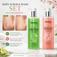 Gel Douche Exfoliant 2-en-1 Sakura Personnalisé avec Logo – Haute Qualité, Blanchissant, Nourrissant, Hydratant Longue Durée