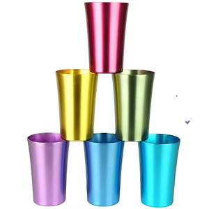 12 औंस 15 औंस 20 औंस लाल नीला सोना एल्यूमीनियम पेय कप यात्रा मग एल्यूमीनियम टंबलर बीयर मग कॉफी कप - Product Image 3