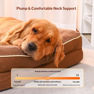 Direct Factory Sale Afneembare Wasbare Memory Foam Hondendekbed Modern Rechthoekig Design voor Middelgrote & Grote Honden C26031302 - Product Image 3