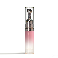 Flacon de crème pour les yeux sous vide à pression 10ml 15ml, flacon d'essence sous vide en acrylique avec tête applicatrice pour crème à lèvres