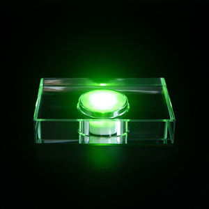 حامل لمبة مكعبات من الكريستال منحوت ثلاثي الأبعاد ملون وأضواء ليد ليلية مع شحن Usb هدية حرفية - Product Image 2