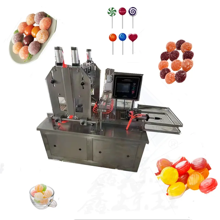 Mesin pembuat permen buah toffee permen decortor mesin pembuat permen keras garis untuk dijual