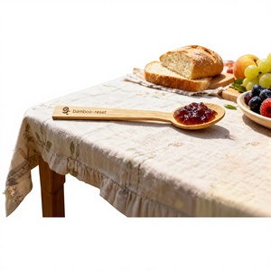 일회용 고급 대나무 밥주걱 일반 사이즈 중국 전통 대나무 숟가락 건강식당용 - Product Image 4