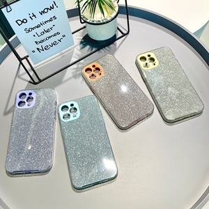 Cover per cellulare 3 IN 1 bellissima custodia per telefono con paraurti IN TPU glitterato lucido per iPhone 11 12 13 Pro Max - Product Image 6