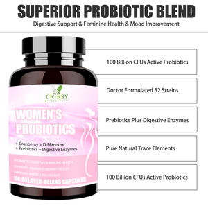 Capsule Probiotiche per Donne OEM ODM con Miscela Probiotica Premium ed Estratto di Mirtillo Rosso, Integratore Alimentare per una Sana Digestione - Product Image 6