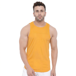 Débardeur en coton pour homme avec logo personnalisé pour la salle de sport, l'entraînement physique, débardeur sans couture pour la musculation, débardeur pour homme - Product Image 1