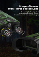Binoculares de Visión Nocturna Wellwin DT49 4K con Cámara, Telescopio Digital a Color con IR de 850nm para Caza, Fotografía y Grabación de Video