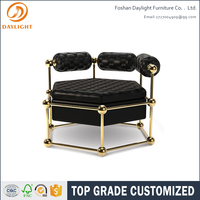Canapé en cuir de détente unique au design unique Chaise de loisirs Chaise de meubles de salon
