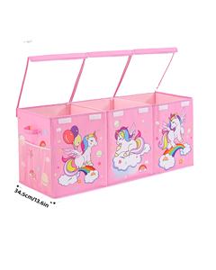 Meilleures ventes directes tout nouveau <span class=keywords><strong>produit</strong></span> boîte de rangement de jouets rose de haute qualité organisateur de trucs de bébé portable - Product Image 1