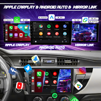 Autoradio Android Autoradio 10.1 ''Grand écran Gps Wifi Bt Usb Fm Rds Lecteur Mp3 pour Toyota Corolla 2013-2016