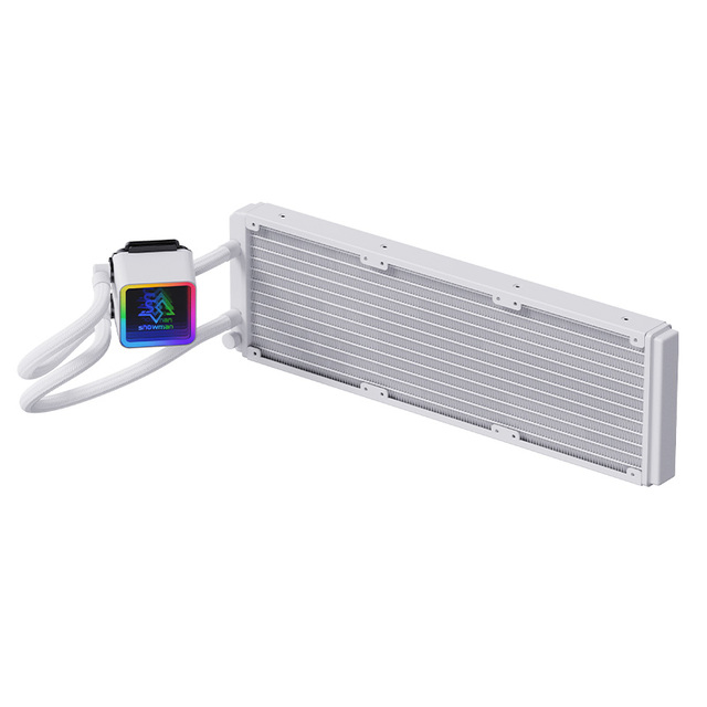 SNOWMAN 360mm RGB AIO Liquid CPU Cooler PC Water Cooling System Triple ARGB Fans Compatible Intel AMD Processors 5V Air Heatsink