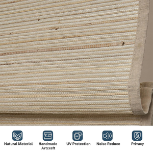Cortinas Art Deco Tejidas a Mano Personalizadas, Ecológicas, Bloqueadoras de Sol, <span class=keywords><strong>Persianas</strong></span> Romanas Inalámbricas para Villas de Lujo y Proyectos Hoteleros - Product Image 3