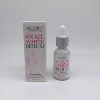 Sérum éclaircissant à l'escargot Roushun 80% O1 Extrait de filtrat d'escargot Sérum pour le visage, Sérum facial Fabricant personnalisable en marque privée