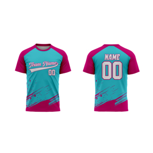 Camiseta de béisbol personalizada Americana de secado rápido de <span class=keywords><strong>manga</strong></span> <span class=keywords><strong>corta</strong></span> Camiseta de poliéster con logotipo personalizado Camiseta deportiva de juego - Product Image 3