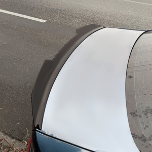 Rear Spoiler For 2020 BMW 4 Series G22 Coupe Piano Black Carbon Fiber Texture ABS Ducktail Trunk Lip - Product Image 2