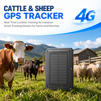 Rastreador GPS para Ganado, Dispositivo LBS Impermeable con 20000 mAh de Larga Duración, 4G Magnético GSM GPRS IP67 AGPS GPS Solar para Caballos