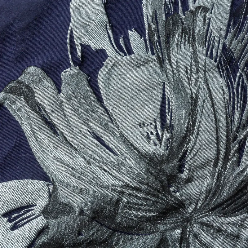 KEERファクトリーカスタム卸売JRJ848Mエレガントな花柄デザインブロケードメタリックレーヨンポリエステルジャカード織布