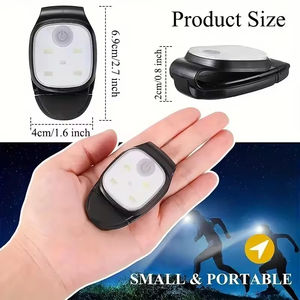 Runners Joggers Camping Hiking <b>Dog</b> <b>Walk</b> <b>Night</b> Clip Running <b>Lights</b> Reflective USB Rechargeable LED IP33 Rated 6000K Daylight - Product Image 5