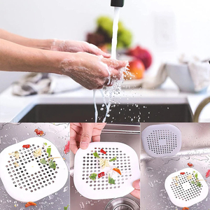 Hair Filter Anti-blocking Strainer Bathtub Shower Floor Drain Stopper Silicone Kitchen Deodorant <b>Plug</b> <b>Bathroom</b> Accessories - Product Image 3