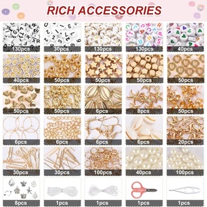 ลูกปัดดินโพลิเมอร์ทรงกลมแบน 112 สี 16800 เม็ด คละสี ขายดี ชุดทำสร้อยข้อมือ สร้อยคอ เครื่องประดับทำมือ พร้อมกล่อง - Product Image 2