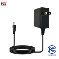 Adaptateur d'alimentation LED le plus vendu FCC CE CB AC DC 3V 5V 9V 12V 15V 20V 24V 0.1A 0.5A 1A 2A 2.5A en matériau PC, adaptateur secteur