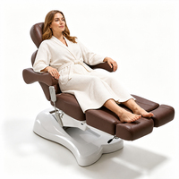 Fauteuil de podologie électrique de luxe à 2 moteurs, mobilier de salon pour examen médical et traitement