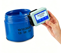 Imprimante à jet d'encre Yaomatec 0,5 pouce pour mini-étiquettes, texte personnalisé, date d'expiration, code QR, code-barres, surface incurvée, flexible