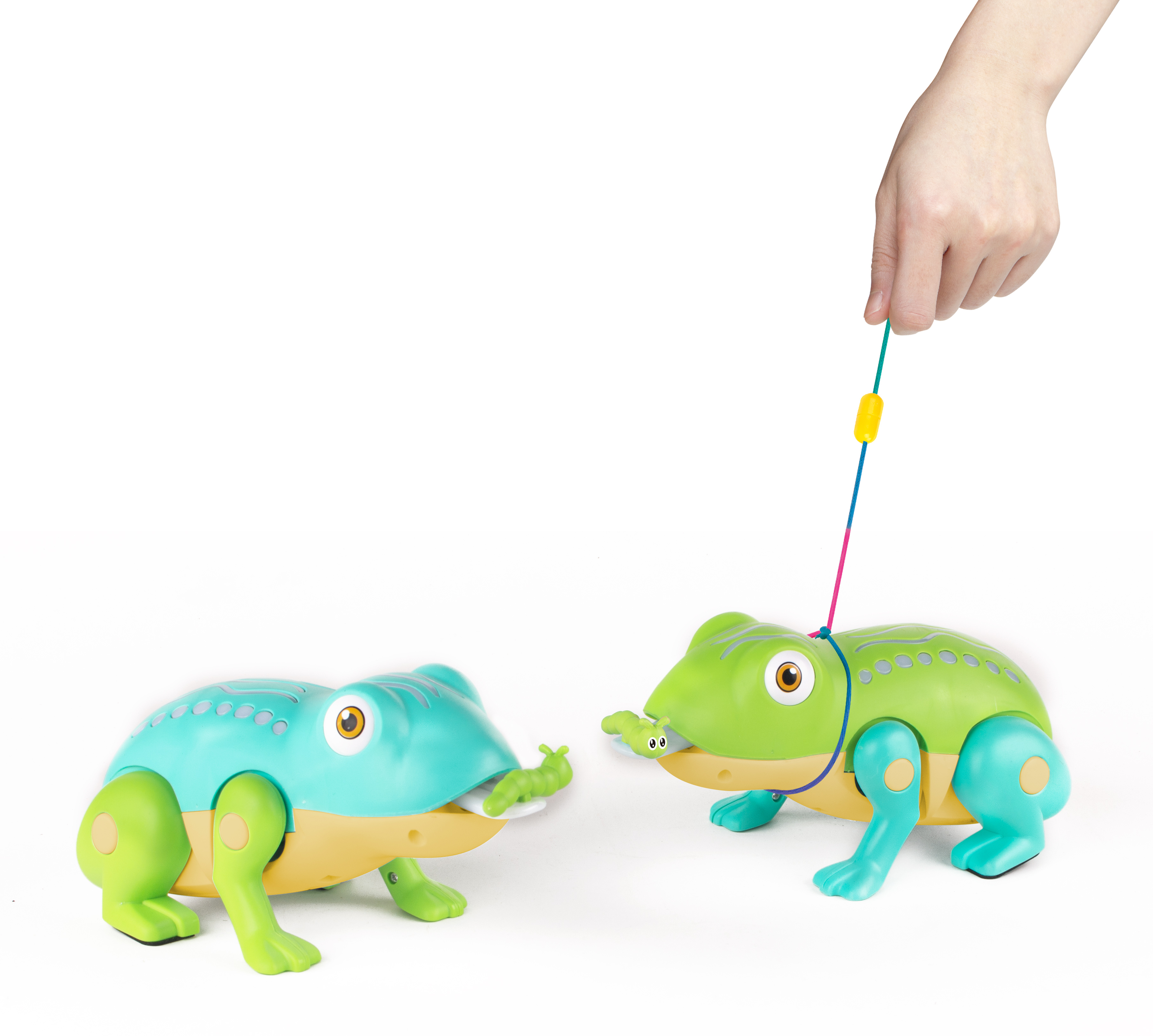 Electric Walking Jumping Frog Toy with Light & Sound, Insect
