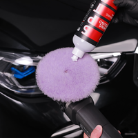 SPTA Tampon de polissage en laine de 3 à 6 pouces T140 violet à coupe lourde pour éliminer les rayures 1200 # /1500 #   Disque de ponçage pour rayures profondes