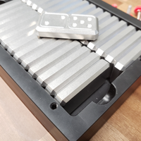 Acier inoxydable ou métal usiné bronze double six dominos