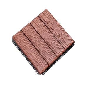 Ubuild - Suelo de Madera Plástica Resistente, Tipo Roble, Cuadrado, Encastrable, para Exteriores, Balcón, Jardín, <span class=keywords><strong>Terraza</strong></span>, Autoinstalable, para Renovación - Product Image 1
