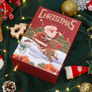 Boîte-cadeau de Noël en papier avec impression personnalisée du logo et boîtes d'emballage pour écharpe tasse thermos <span class=keywords><strong>Eve</strong></span> Apple avec couvercle - Product Image 2