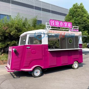 Fully Equipped <b>Electric</b> Stainless Steel 4-Wheel Multifunction Mobile Fast Food Truck Street Food Cart Customized Cooking - Product Image 3
