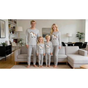 Conjunto <span class=keywords><strong>de</strong></span> Pijamas Familiares Personalizados, Traje Largo Informal para las Fiestas, para Hombres, Mujeres y Niños - Product Image 6