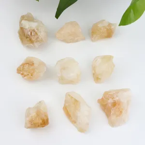 Original Rough Stone Natural Raw citrine Tumbled Crushed Crystal Gravel