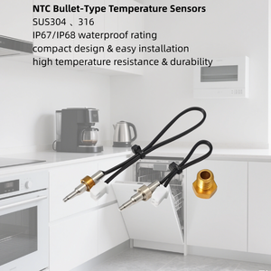 Độ chính xác cao Bullet <span class=keywords><strong>NTC</strong></span> thăm dò <span class=keywords><strong>NTC</strong></span> cảm biến nhiệt độ 10KΩ 3435 cho máy pha cà phê - Product Image 3