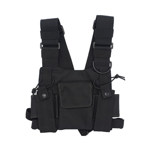विस्फोटक सामरिक बनियान दो-तरफा रेडियो छाती का उपयोग कर रिग बैग का उपयोग करता है-काला - Product Image 1