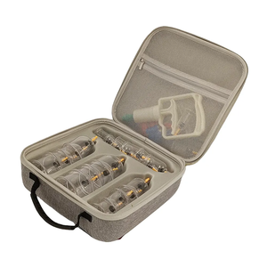<span class=keywords><strong>Set</strong></span> bekam EVA portabel, wadah <span class=keywords><strong>Set</strong></span> bekam kaca vakum titik akupuntur Cina profesional, alat terapi bekam tas penyimpanan - Product Image 2