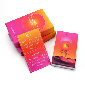 Conception de jeux de cartes personnalisables abordables en usine Logo Cartes de jeu de <span class=keywords><strong>quiz</strong></span> Impression personnalisée - Product Image 6
