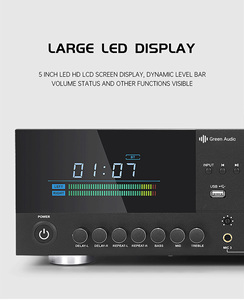 GAP-EK6000 chuyên nghiệp khuếch đại âm thanh Preamplifier Công suất âm thanh karaoke khuếch đại với USB BT MP3 - Product Image 5