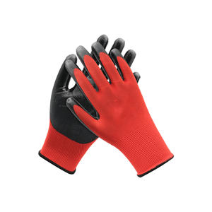 Guantes de poliéster con revestimiento de nitrilo de calibre 13 y logotipo personalizado, guantes protectores de seguridad para el trabajo baratos - Product Image 4