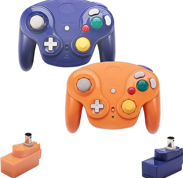 Wireless Game Controller With Adapter for Gamecube Retro Classic GC NGC WII